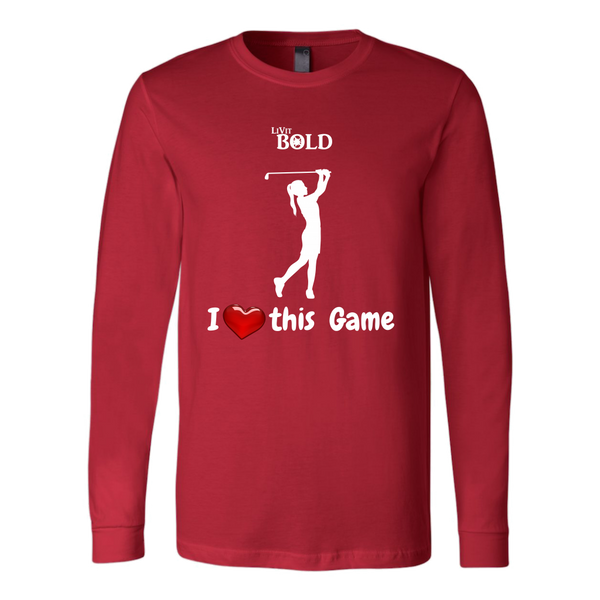 LiVit BOLD Canvas Long Sleeve Shirt - I Heart this Game - Golf - LiVit BOLD