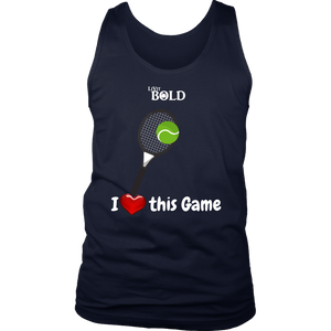 LiVit BOLD District Men's Tank - I Heart this Game - Tennis - LiVit BOLD