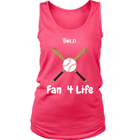 LiVit BOLD District Women's Tank - Fan 4 Life - Baseball - LiVit BOLD