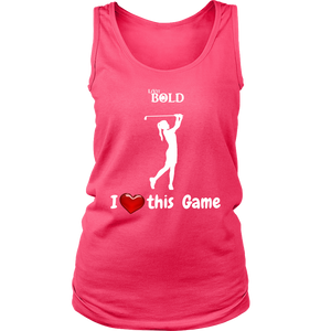 LiVit BOLD District Women's Tank - I Heart this Game - Golf - LiVit BOLD