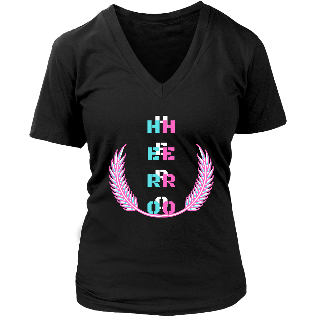 HERO Women's V-Neck T-Shirt - 4 Colors - LiVit BOLD - LiVit BOLD