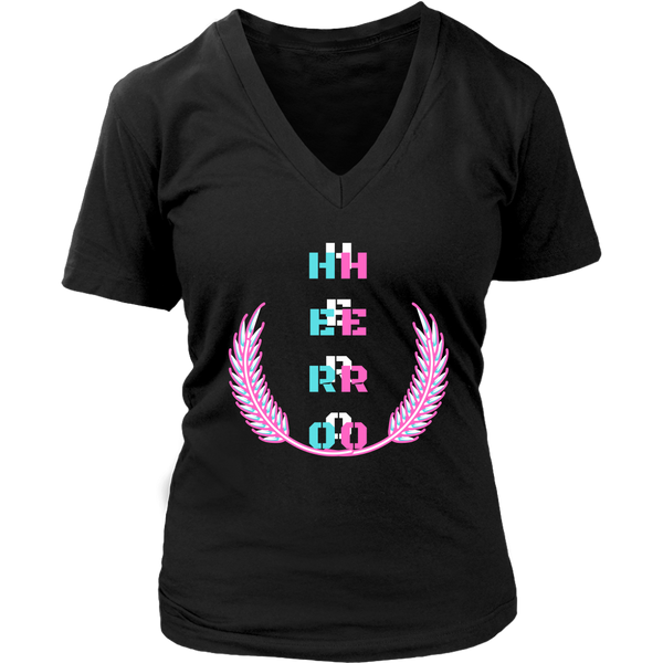 HERO Women's V-Neck T-Shirt - 4 Colors - LiVit BOLD - LiVit BOLD