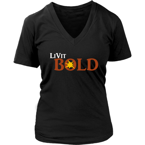 LiVit BOLD District Women's V-Neck Shirt - LiVit BOLD