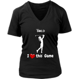 LiVit BOLD District Women's V-Neck Shirt - I Heart this Game - Golf - LiVit BOLD