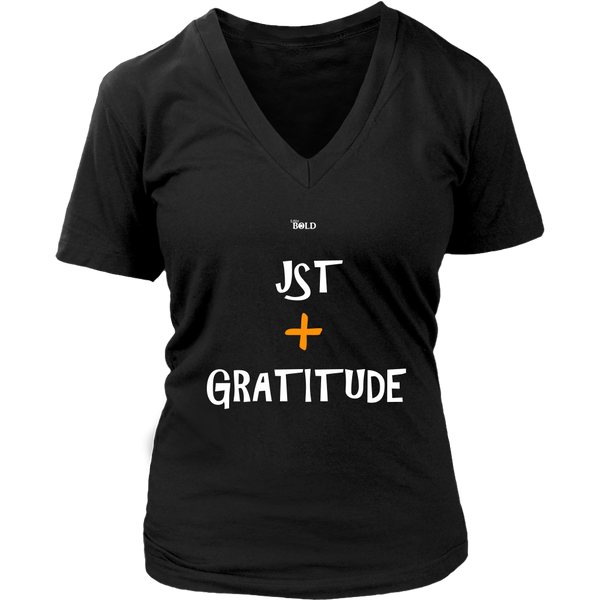 Just Add Gratitude Women's T-Shirt - LiVit BOLD - 7 Colors - LiVit BOLD