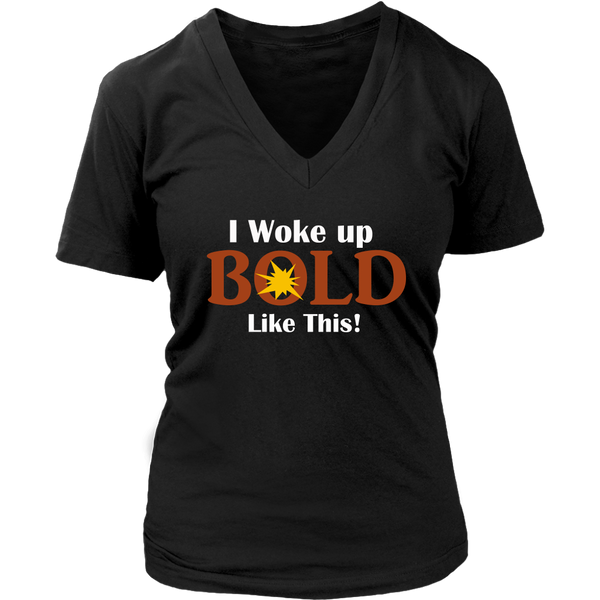 LiVit BOLD District Women's V-Neck Shirt - I Woke Up BOLD Like This - LiVit BOLD