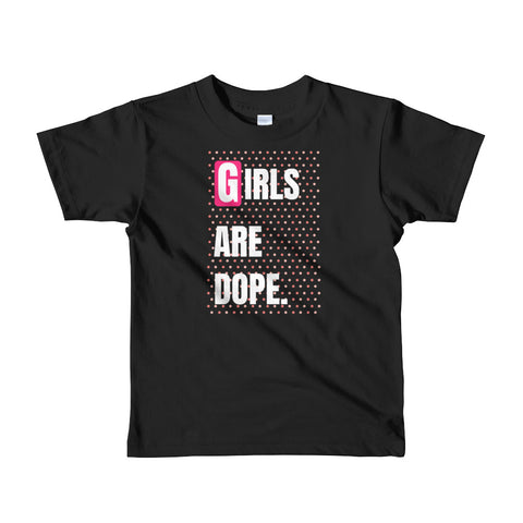 Girls Are Dope (GAD) dOTS A Lot  Black Short sleeve girls t-shirt - LiVit BOLD