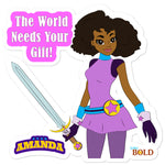Star Amanda - The World Needs Your Gift - Bubble-free stickers - LiVit BOLD
