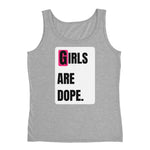 Girls Are Dope (GAD) White box logo Ladies' Tank - 5 Colors - LiVit BOLD
