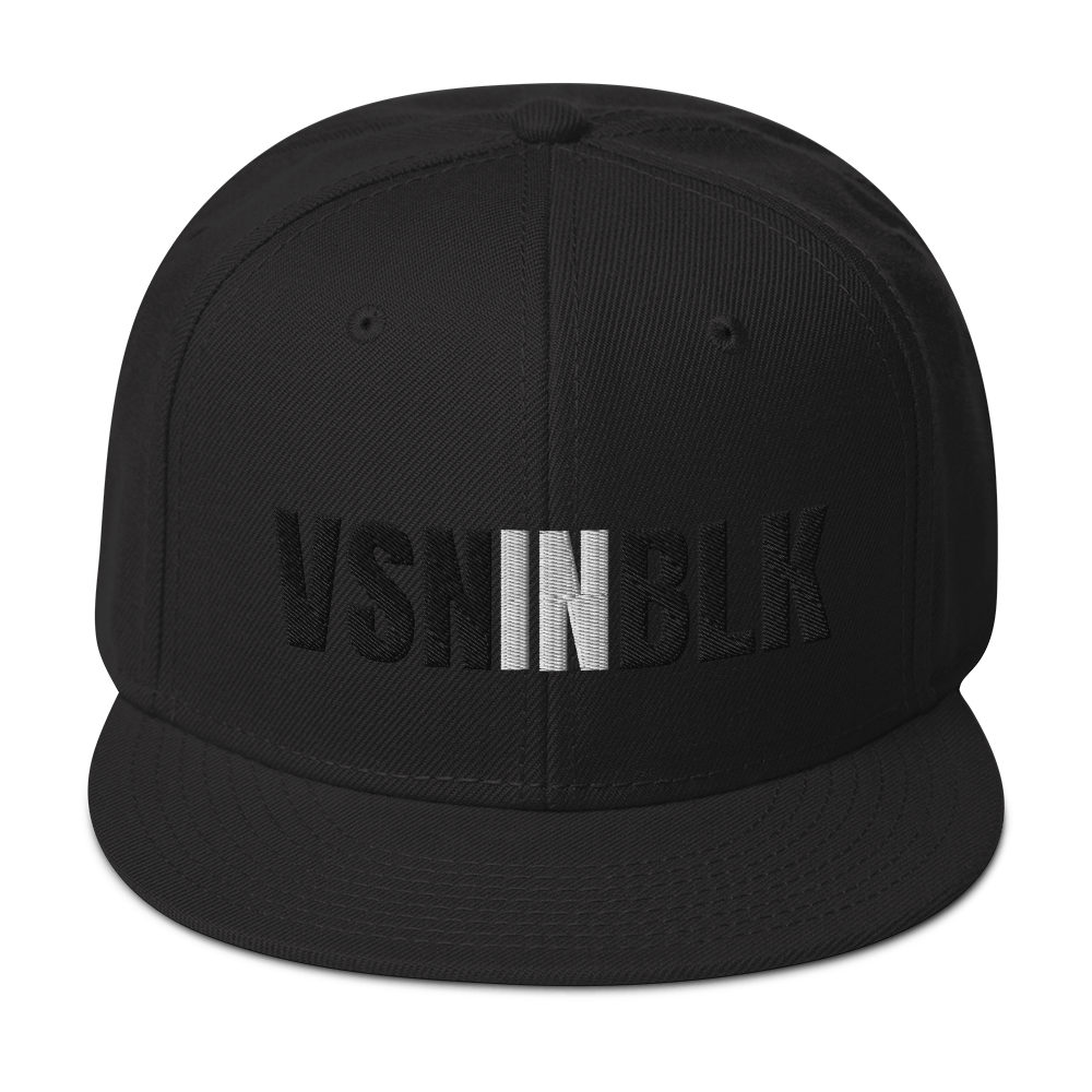 VSNINBLK Snapback Hat - 8 Colors - LiVit BOLD