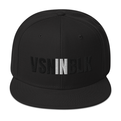 VSNINBLK Snapback Hat - 8 Colors - LiVit BOLD