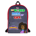 STAR AMANDA - THE WORLD NEEDS MY GIFT BACKPACK - Red Color - LiVit BOLD
