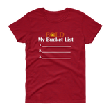 My Bucket/BOLD List Women's Short Sleeve T-Shirt - LiVit BOLD