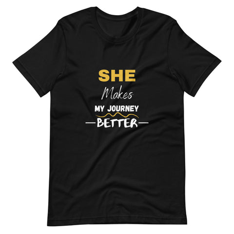 She Makes My Journey Better - Short-Sleeve Men's T-Shirt (3 Colors)