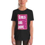 Girls Are Dope (GAD) Pinky Star Galaxy Black Short Sleeve Girl Size T-Shirt - LiVit BOLD