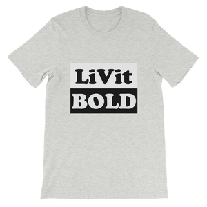 LiVit BOLD Black and White Box Short-Sleeve Unisex T-Shirt - 7 Colors - LiVit BOLD