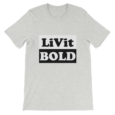 LiVit BOLD Black and White Box Short-Sleeve Unisex T-Shirt - 7 Colors - LiVit BOLD