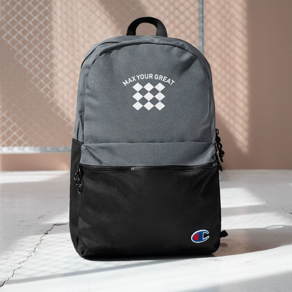 Max Your Great 2.0 Embroidered Champion Backpack - LiVit BOLD