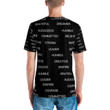 All Over Print Motivational Men's T-shirt - LiVit BOLD