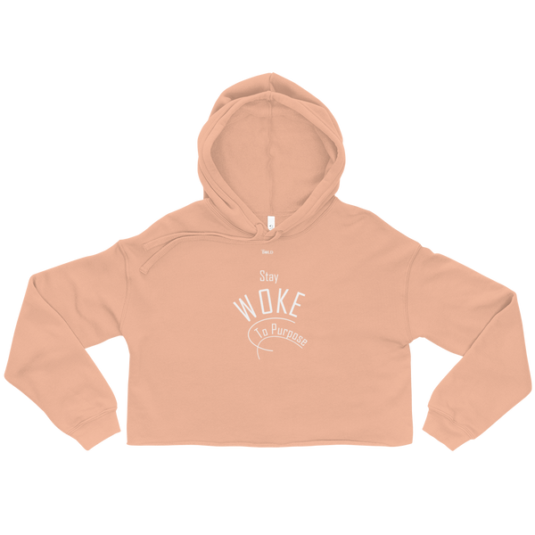 Stay Woke To Purpose Women's Crop Hoodie - 4 Colors - LiVit BOLD