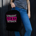 Straight From Ma Setback Backpack - Black - LiVit BOLD