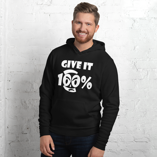 Give It 100% Unisex hoodie - 4 Colors - LiVit BOLD