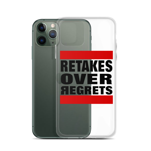 Retake Over Regrets iPhone Cases