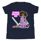 Star Amanda - The Word Needs Your Gift - Youth Short Sleeve T-Shirt - 5 Colors - LiVit BOLD