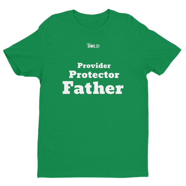 Provider, Protector, Father Short Sleeve T-shirt - LiVit BOLD - LiVit BOLD