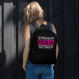 Straight From Ma Setback Backpack - Black - LiVit BOLD