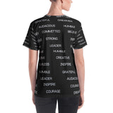 All Over Print Motivational Women's T-shirt - LiVit BOLD