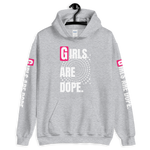 GIRLS ARE DOPE HOODIE WITH FRONT, BACK AND SLEEVES PRINT - 7 COLORS - LiVit BOLD