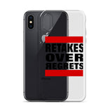 Retake Over Regrets iPhone Cases