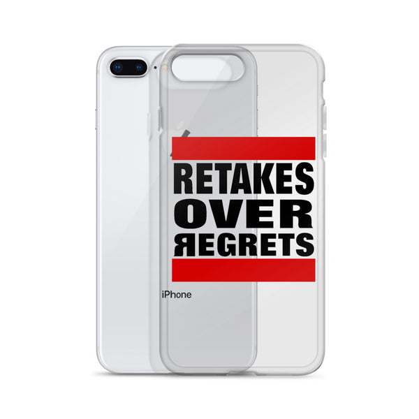 Retake Over Regrets iPhone Cases