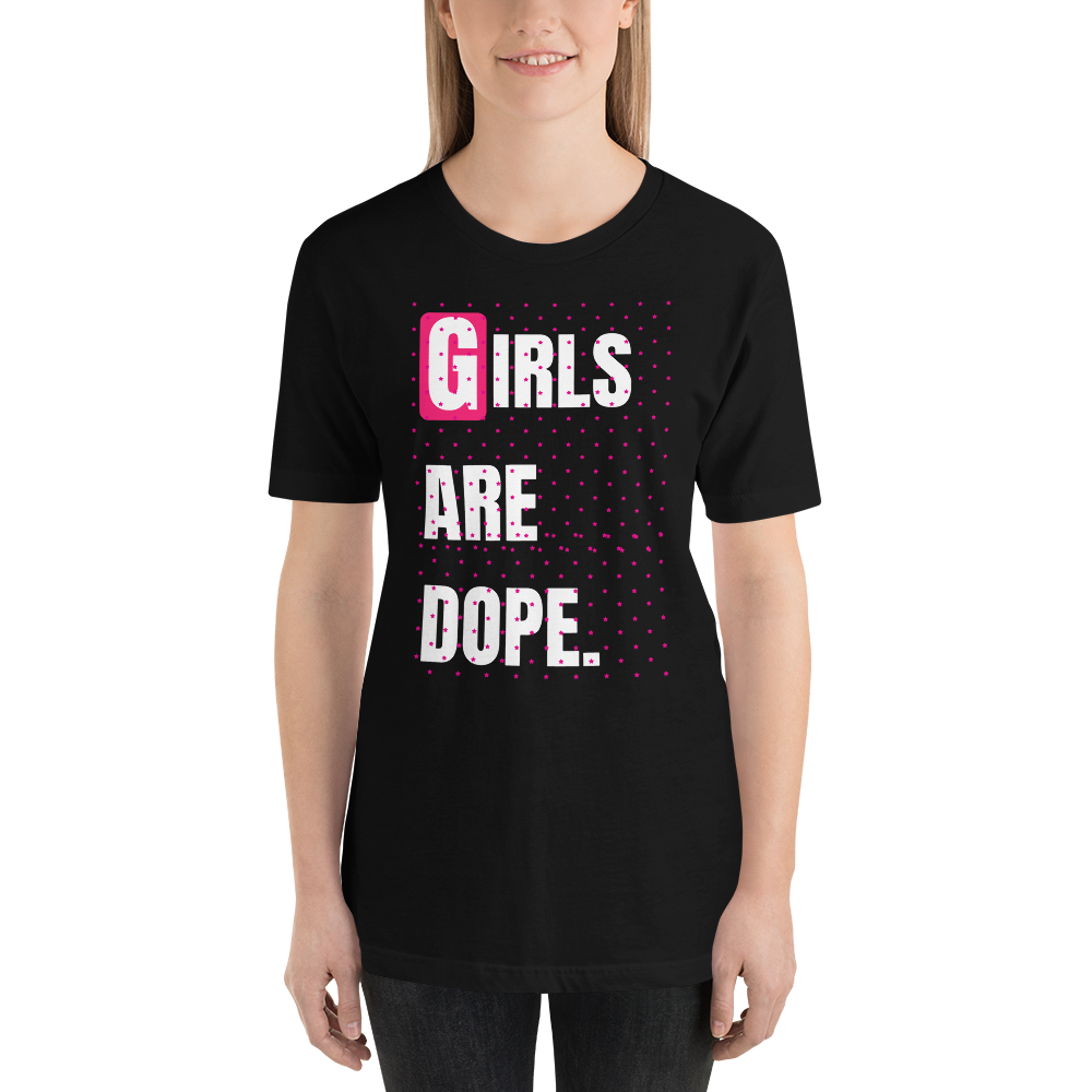 Girls Are Dope (GAD) Sprinkle, Sprinkle Little Stars Black Short-Sleeve T-Shirt - LiVit BOLD