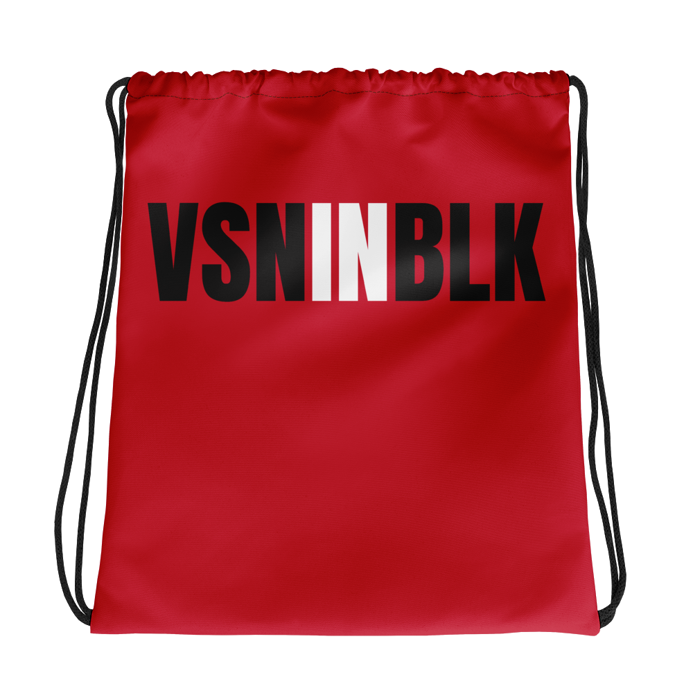 VSNINBLK Drawstring bag - Red - LiVit BOLD