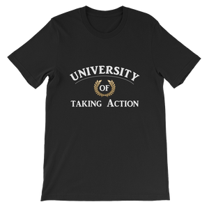 University of Taking Action Short-Sleeve Unisex T-Shirt - 19 Colors - LiVit BOLD - LiVit BOLD