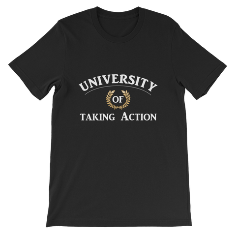 University of Taking Action Short-Sleeve Unisex T-Shirt - 19 Colors - LiVit BOLD - LiVit BOLD