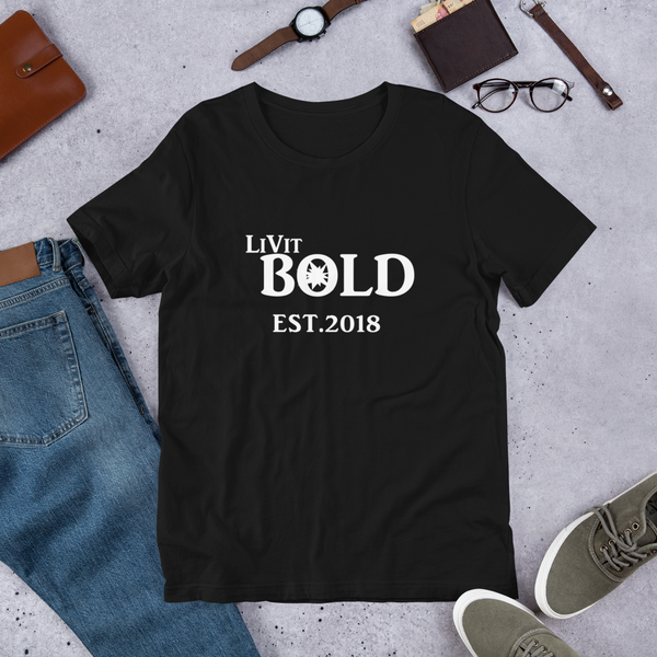 LiVit BOLD Est. 2018 Short-Sleeve Unisex T-Shirt - 6 Colors - LiVit BOLD