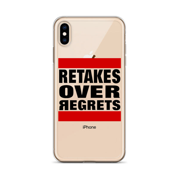 Retake Over Regrets iPhone Cases