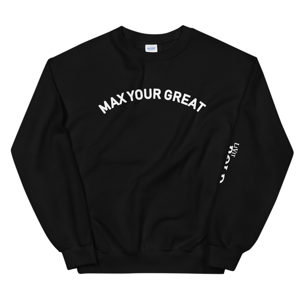 Max Your Great Unisex Sweatshirt - 9 Colors - LiVit BOLD