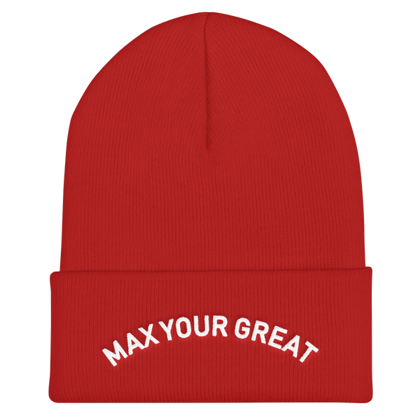 Max Your Great Cuffed Beanie - 5 Colors - LiVit BOLD