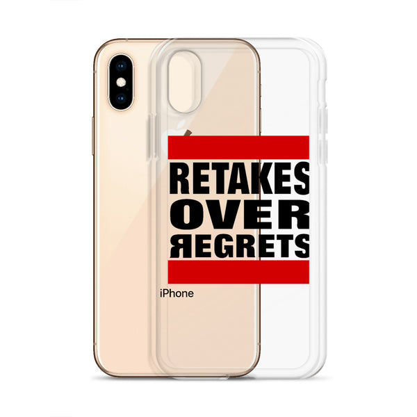 Retake Over Regrets iPhone Cases