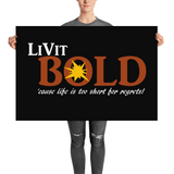 LiVit BOLD Poster - Black - LiVit BOLD