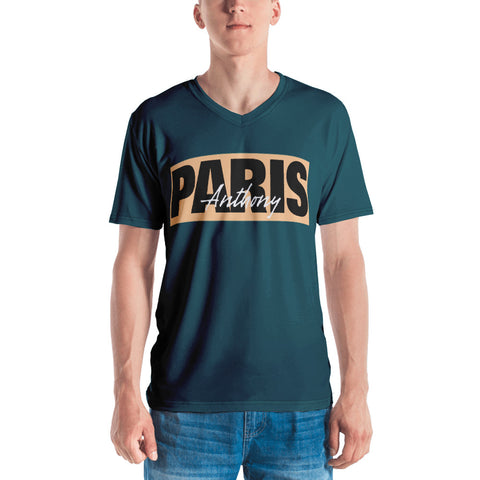 Anthony Paris - Luxury Casual Men's V-Neck T-shirt - LiVit BOLD