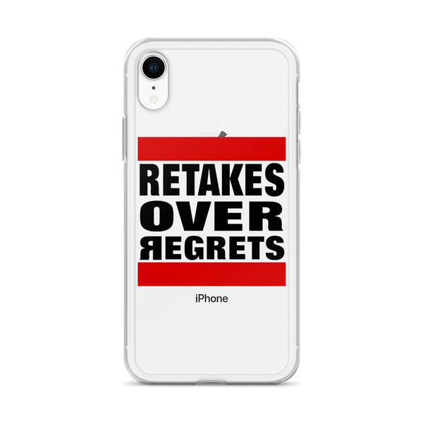 Retake Over Regrets iPhone Cases