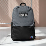 Straight From MA Setback Embroidered Champion Backpack - LiVit BOLD