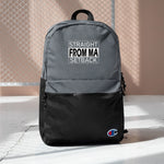 Straight From Ma Setback Embroidered Champion Backpack - LiVit BOLD