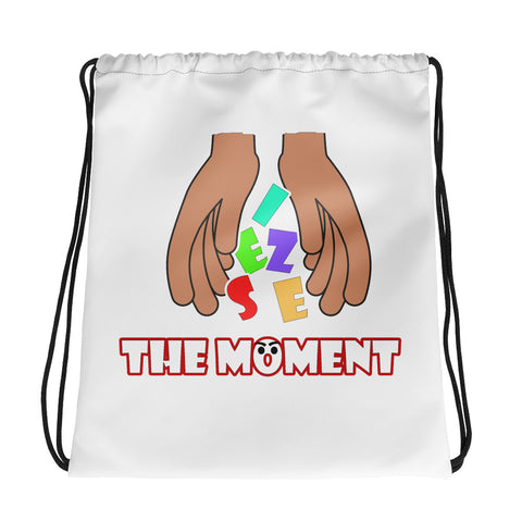 Seize The Moment Drawstring bag - White - LiVit BOLD