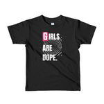 Girls Are Dope (GAD) It's A Swirly World Black Short sleeve girls t-shirt - LiVit BOLD